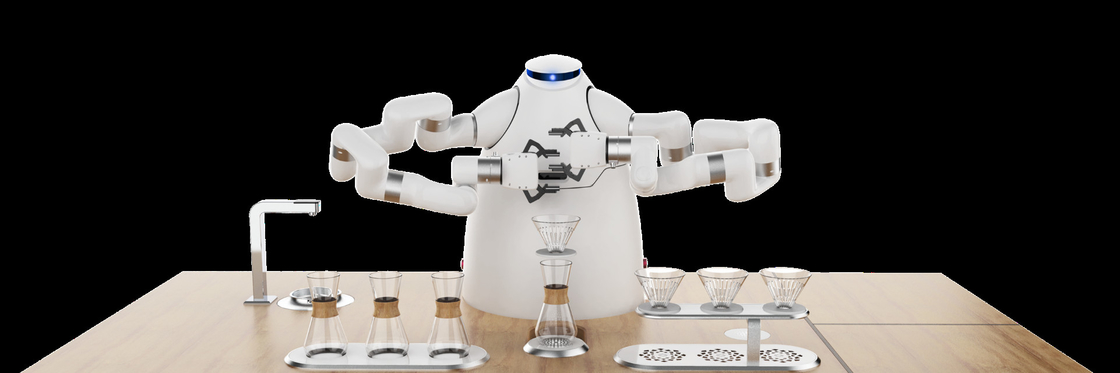 ربات بازوی قهوه ساز RJ45 رابط HDMI ربات Artisanal Cafe Latte در بازی های المپیک زمستانی