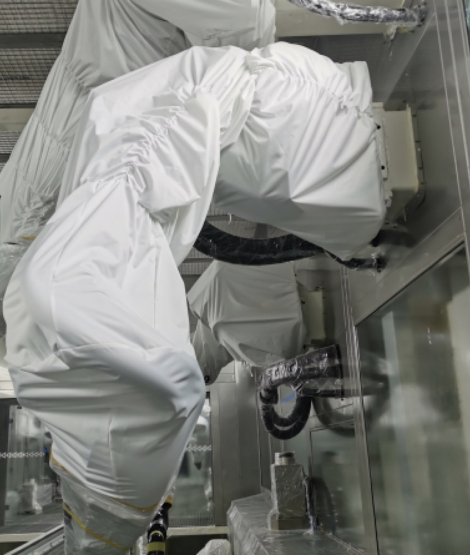 پوشاک سیستم های حفاظت ربات برای کارگاه پاشش بازوی ربات ABB KUKA
