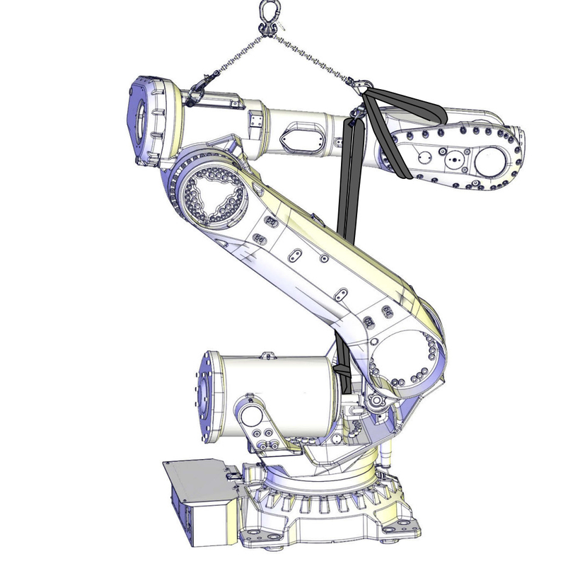 ABB IRB 6700 بازوی ربات کوچک 300 کیلوگرمی برای گرفتن اجسام سنگین 2.7 متر دهانه