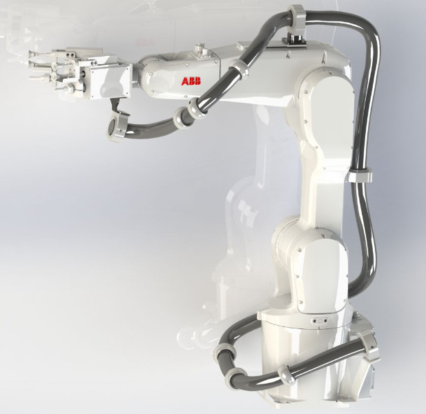 بسته لباس ربات ABB 6640 طول عمر بیشتر دستگاه جوشکاری خط لوله یک تا شش محور