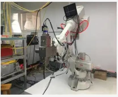سیستم ربات جوشکاری لیزر فیبر ABB Kuka Fanuc 6 Axis Robot Depth 0.04-6mm