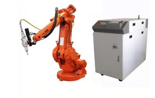 سیستم ربات جوشکاری لیزر فیبر ABB Kuka Fanuc 6 Axis Robot Depth 0.04-6mm